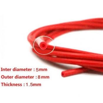 Accessoire de tuyau silicone rouge 1*3MM haute température pour moto