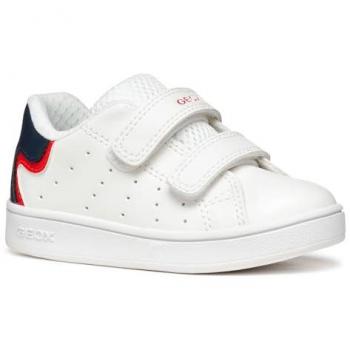 Geox Boys B Eclyper Trainer, White, UK Size 6 – Boys