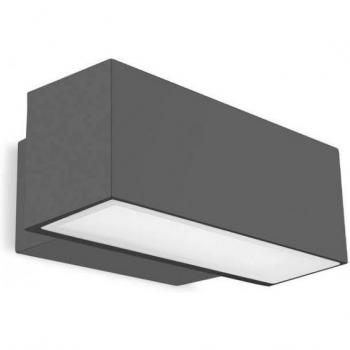 Leds C4 Afrodita Outdoor LED Up & Down Wall Light Urban Grey 30cm 2172lm 4000K IP65