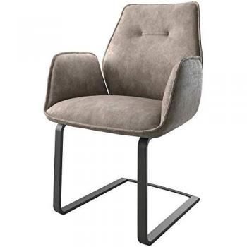 Cantilever Zoa-Flex taupe vintage cantilever plat noir