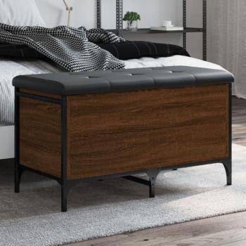 Banco con Compartimento Integrado – Roble, 82×42×45 cm