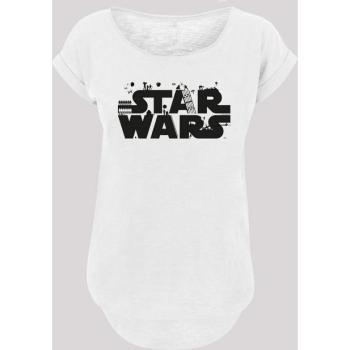White Star Wars Minimalist Shirt – Damen, S, 100 % Baumwolle, F4NT4STIC Marke