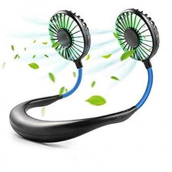 Mini USB Neck Fan with LED Light