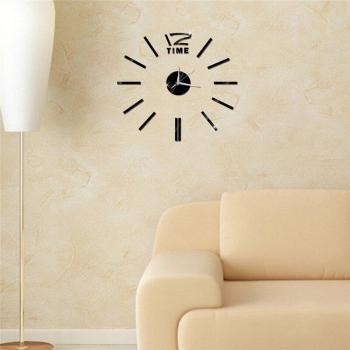Reloj de pared con pegatinas reflectantes