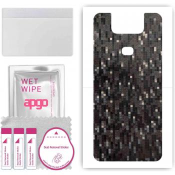 Apgo Back Skin Sticker Compatible with Asus Zenfone 6 ZS630KL (Carbon Black Pattern)
