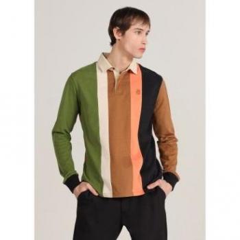 Polo multicolor de manga larga para hombre Bendorff