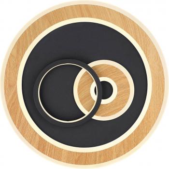 Globo Lámpara LED Integrada Chessy 40 cm – Negro