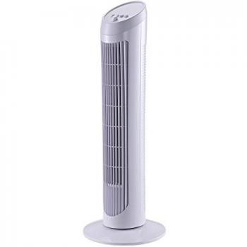 HOMCOM Ventilateur colonne 45 W silencieux 3 vitesses 27 x 27 x 75 cm blanc