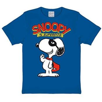 Baumwollshirt mit Snoopy Superdog Design – Mädchen, 80/86, blau