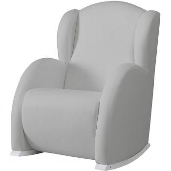Mecedora Slow System Polipiel Gris/Blanco