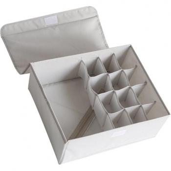 Lidded Closet Organizer for Underwear and Socks