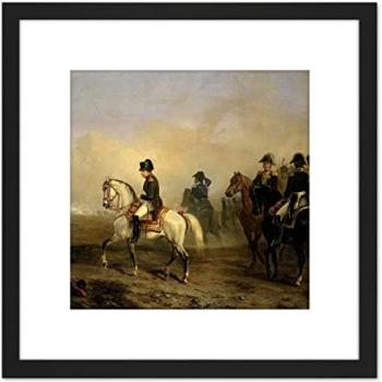 Artery8 Vernet Napoleon Riding Horse – 8x8 Matte Black Wood Mount