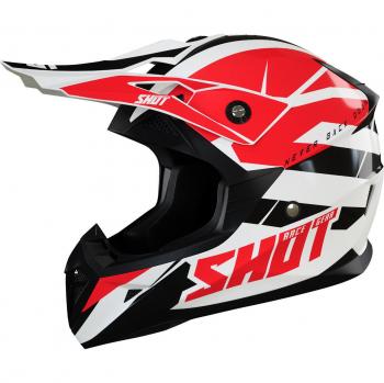 Casque Shot Pulse Revenge White Blue Black Glossy
