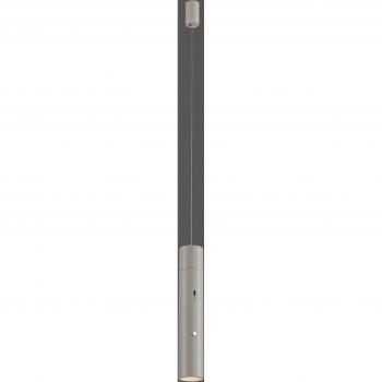 JUST LIGHT Attach LED-Akku-Pendelleuchte, grau-beige, 1-flammig, integriertes LED-Modul aus Metall