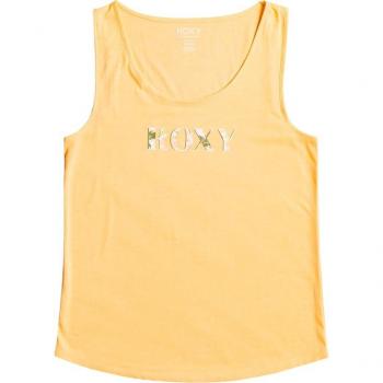 Roxy Losing My Mind Damen Bodycon T-Shirt Gelb/Weiß – L