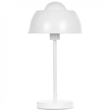 Beliani Senette Tischlampe, Weiß, runder Schirm, 44 cm