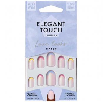 Unghie Posticce Elegant Touch Luxe Looks Ovali con Colla #Tip Top