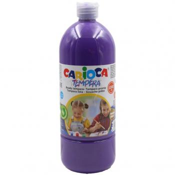 Carioca Botella Tempera Morado 1 L – Aplicable en Materiales porosos