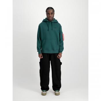 Alpha Industries Hoodie mit Label-Patch, Größe M