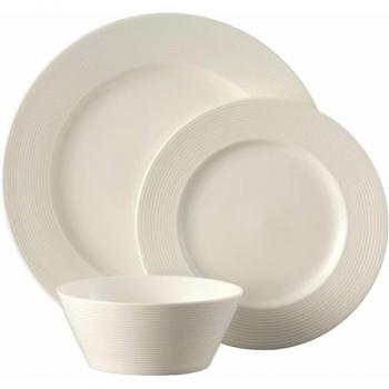 Belleek Living Ripple 12 Piece Dinner Set