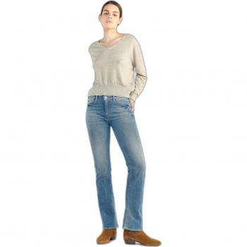 Le Temps des Cerises Bootcut Jeans für Damen POWERB Gr. 27, Blau