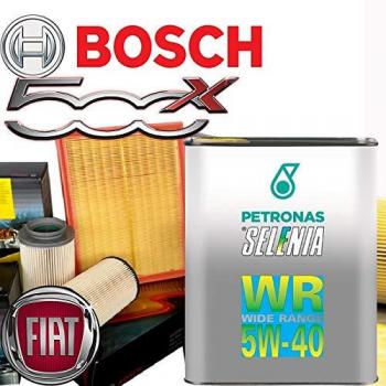 Kit tagliando Selenia WR 5W-40 con filtri Bosch per Fiat 500X 1.4 MultiAir