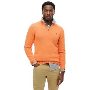 Superdry Lightweight Cotton Trucking Shirt‑Sweater – Tangerine L