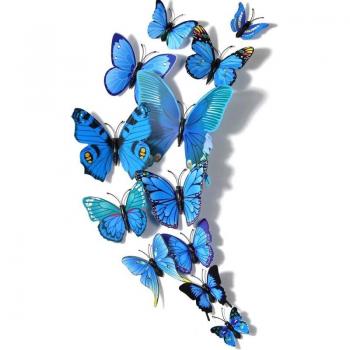 Ensemble de Papillons Décoratifs 3D