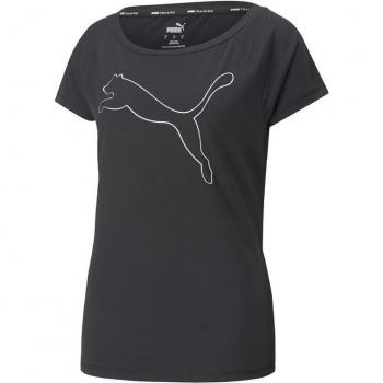 T-SHIRT FITNESS DONNA PUMA FAVORITE CAT NERA XS
