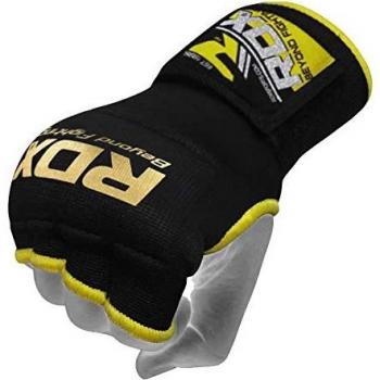 RDX Gel-Guard Inner Gloves with Wrist Belt, Knuckle Protection, OEKO‑TEX Standard 100, XL, Yellow