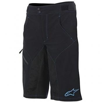 Short de vélo Alpinestars Outrider noir-cyan respirant
