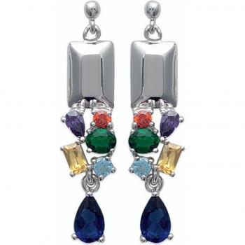 Pendientes de Plata 'Sissi' con Rodio