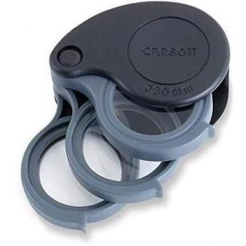 Carson 5x/10x/15x Folding Loupe