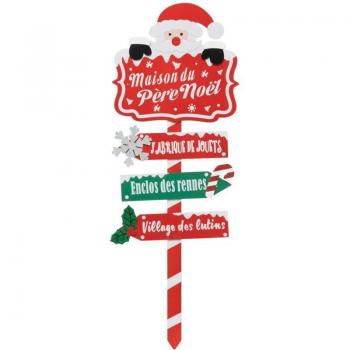 FÉÉRIC ROTES HOLZSCHILD FÜR WEIHNACHTEN