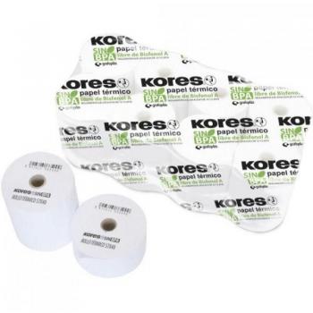 Papel Térmico 57x30x12 Sin Bisfenol Kores