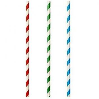 00 Shake-Halme, Papier Ø 8 mm · 21 cm farbig sortiert Stripes