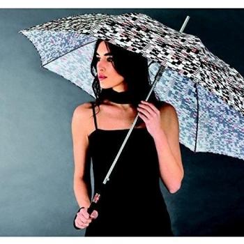 Luz Negra Roja Paraguas de Moda Feminina