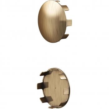 Rothley 2 Pack Antique Brass Handrail Shallow Caps
