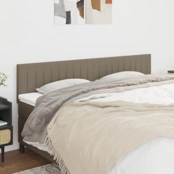 Testiere in tessuto tortora 80x5x78 cm (2 un.) – Furniture Limited