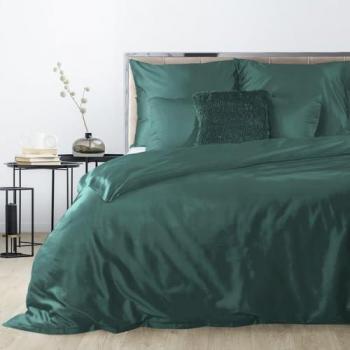 Set di Lenzuola Nova Verde in Raso 180x200 cm