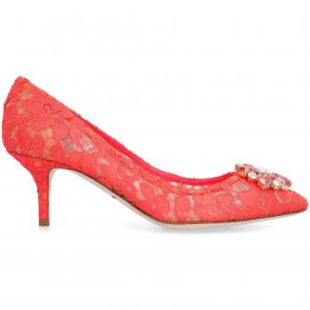 Bellucci Lace Pump in Crimson – D&G Women’s Footwear (Size 8 US)