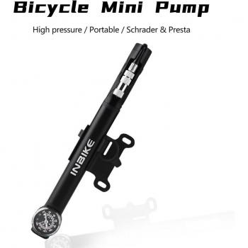 Mini inflador INBIKE para bicicletas, bomba de alta presión con válvula inteligente Presta y Schrader, accesorios de ciclismo IQ327