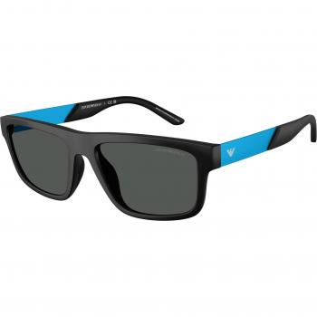 Armani Hombre: Gafas de Sol Rectangular EA 4244U en Negro