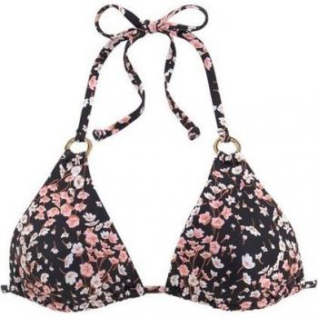 LASCANA Triangel-Bikini-Top mit Zierringen, Damen, Schwarz, Gr. 40
