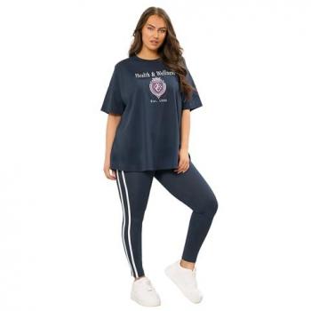 Navy CurveFit Side Stripe Pants