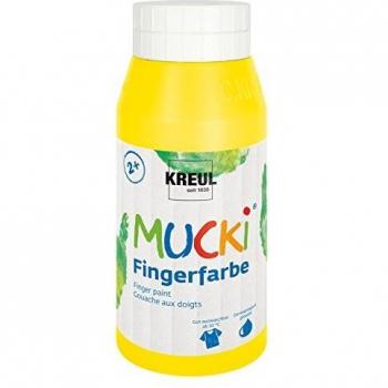 Kreul Mucki Fingerfarbe Gelb 750 ml