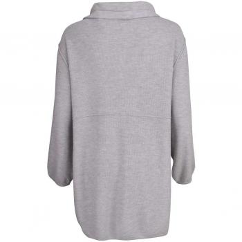 Hellgrauer Langarm‑Cardigan von Betty Barclay, Ziersteine, Größe 46
