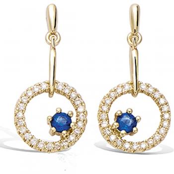 22mm x 10mm Gold‑Plated Sissi Earrings