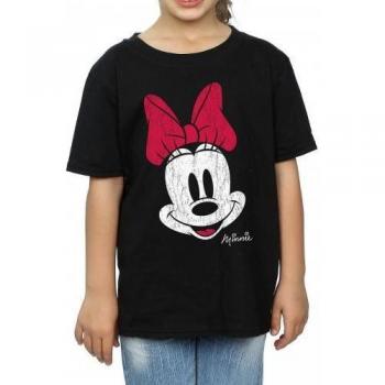 Téxtil Disney Infantil: Camiseta Cara Minnie Mouse, 9-11 años – Blanco