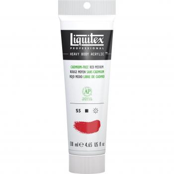 Peinture Acrylique Rouge Moyen – Liquitex Heavy Body 138 ml, Sans Cadmium